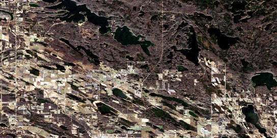 Air photo: Beaver Lake Satellite Image map 073L12 at 1:50,000 Scale
