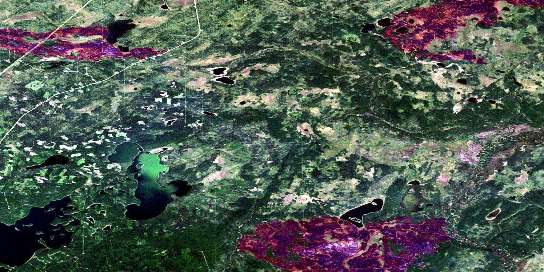 Air photo: Logan Lake Satellite Image map 073M03 at 1:50,000 Scale
