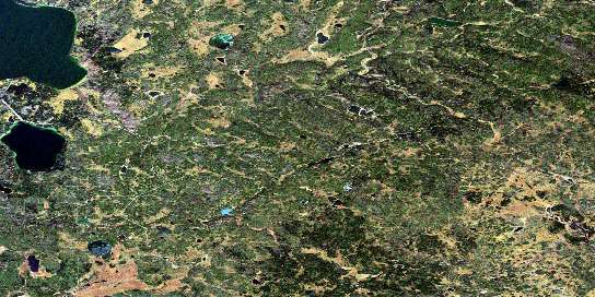 Air photo: Grist Lake Satellite Image map 073M08 at 1:50,000 Scale