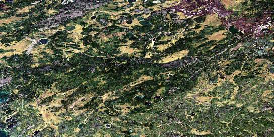 No Title Satellite Map 073M09 at 1:50,000 scale - National Topographic System of Canada (NTS) - Orthophoto