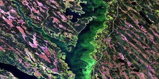 Air photo: Black Bay Satellite Image map 073O12 at 1:50,000 Scale