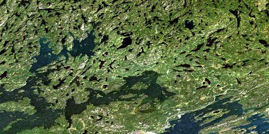 Nemeiben Lake Satellite Map 073P06 at 1:50,000 scale - National Topographic System of Canada (NTS) - Orthophoto