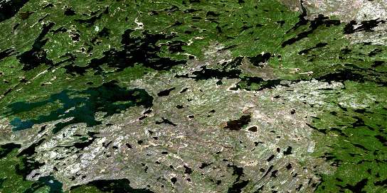 Air photo: Nistowiak Lake Satellite Image map 073P08 at 1:50,000 Scale