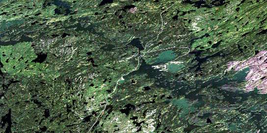 Air photo: Otter Lake Satellite Image map 073P10 at 1:50,000 Scale