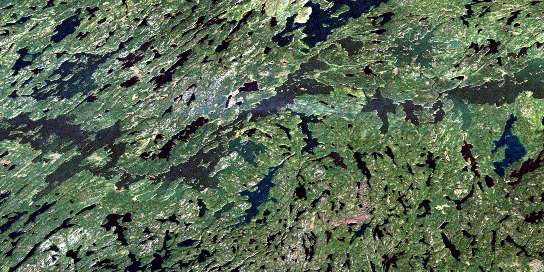 Air photo: Kavanagh Lake Satellite Image map 073P11 at 1:50,000 Scale
