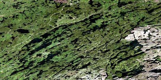Settee Lake Satellite Map 073P16 at 1:50,000 scale - National Topographic System of Canada (NTS) - Orthophoto