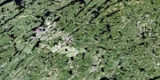 Barnett Lake Satellite Map 074A06 at 1:50,000 scale - National Topographic System of Canada (NTS) - Orthophoto