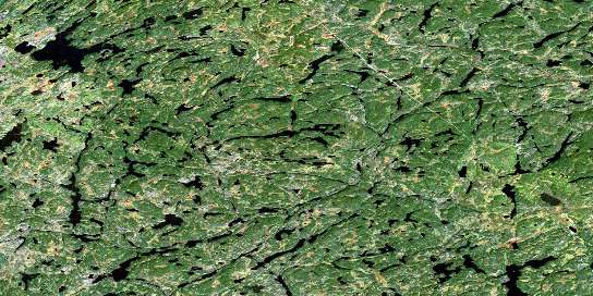 Dobbin Lake Satellite Map 074A10 at 1:50,000 scale - National Topographic System of Canada (NTS) - Orthophoto