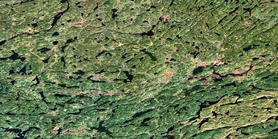 Jewell Lake Satellite Map 074A16 at 1:50,000 scale - National Topographic System of Canada (NTS) - Orthophoto