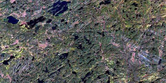 Air photo: George Lake Satellite Image map 074B01 at 1:50,000 Scale