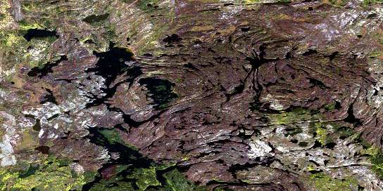 Porter Lake Satellite Map 074B06 at 1:50,000 scale - National Topographic System of Canada (NTS) - Orthophoto