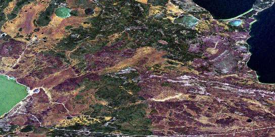 Garson Lake Satellite Map 074C05 at 1:50,000 scale - National Topographic System of Canada (NTS) - Orthophoto