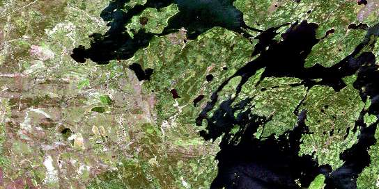 Air photo: Turnor Lake Satellite Image map 074C10 at 1:50,000 Scale