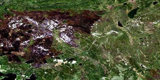 Air photo: Mclean River Satellite Image map 074C11 at 1:50,000 Scale