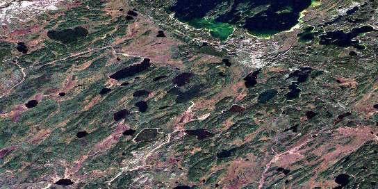 Air photo: Mc Arter Lake Satellite Image map 074C16 at 1:50,000 Scale