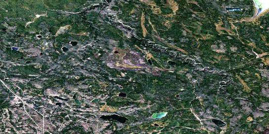 Cheecham Satellite Map 074D07 at 1:50,000 scale - National Topographic System of Canada (NTS) - Orthophoto