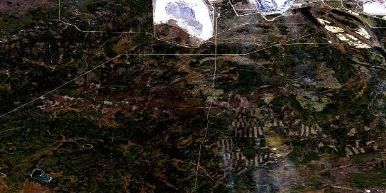 Air photo: Ruth Lake Satellite Image map 074D13 at 1:50,000 Scale