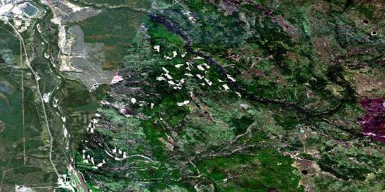 Air photo: Wood Creek Satellite Image map 074D14 at 1:50,000 Scale