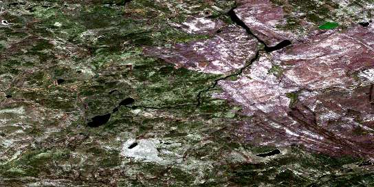 Air photo: Simonson Lake Satellite Image map 074F04 at 1:50,000 Scale