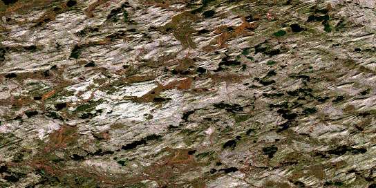 Air photo: Wolvernan Lakes Satellite Image map 074F09 at 1:50,000 Scale