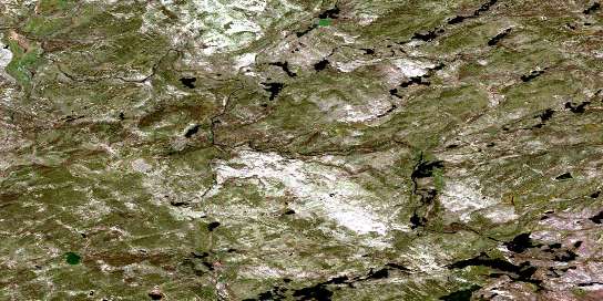 Wenger Lake Satellite Map 074F12 at 1:50,000 scale - National Topographic System of Canada (NTS) - Orthophoto