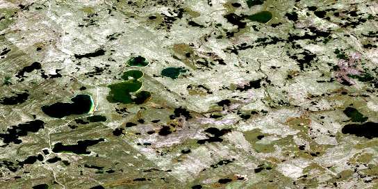 Air photo: Murison Lake Satellite Image map 074F14 at 1:50,000 Scale