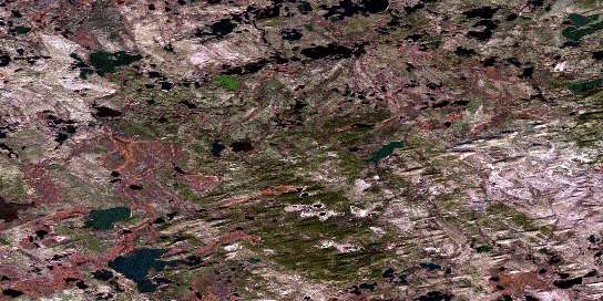 Air photo: Hekelaar Lake Satellite Image map 074F15 at 1:50,000 Scale