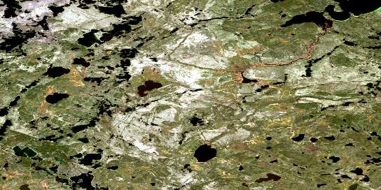 Air photo: Esker Lake Satellite Image map 074G03 at 1:50,000 Scale