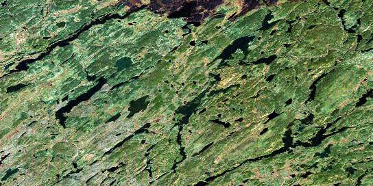 Beckett Lake Satellite Map 074H08 at 1:50,000 scale - National Topographic System of Canada (NTS) - Orthophoto