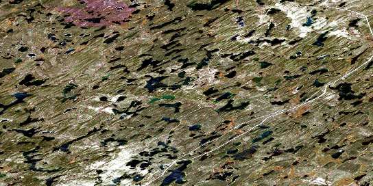Air photo: Hughes Lake Satellite Image map 074H11 at 1:50,000 Scale