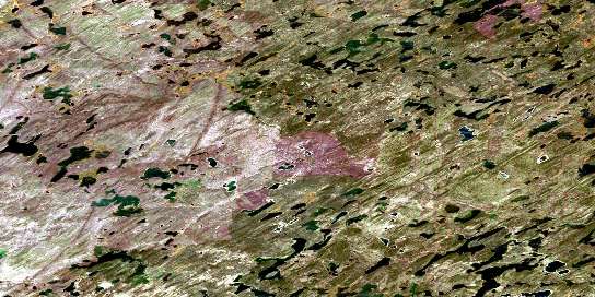 Friesen Lake Satellite Map 074H12 at 1:50,000 scale - National Topographic System of Canada (NTS) - Orthophoto