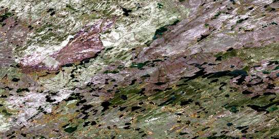 Rabinovitch Lake Satellite Map 074H13 at 1:50,000 scale - National Topographic System of Canada (NTS) - Orthophoto