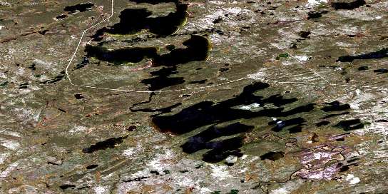 Air photo: Wapata Lake Satellite Image map 074I13 at 1:50,000 Scale