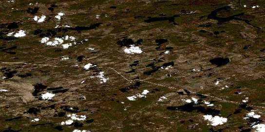 Air photo: Umfreville Lake Satellite Image map 074I14 at 1:50,000 Scale