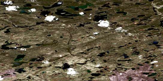 Air photo: Pattyson Lake Satellite Image map 074I15 at 1:50,000 Scale