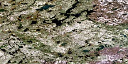 Air photo: Snare Lake Satellite Image map 074J05 at 1:50,000 Scale
