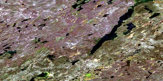 Air photo: Thomson Lake Satellite Image map 074J08 at 1:50,000 Scale