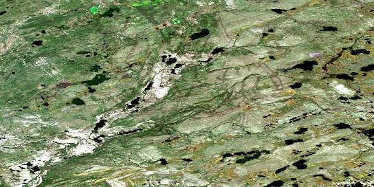 Jolley Lake Satellite Map 074K06 at 1:50,000 scale - National Topographic System of Canada (NTS) - Orthophoto