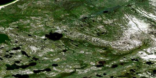 Air photo: Dowler Lake Satellite Image map 074K13 at 1:50,000 Scale