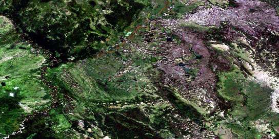 Air photo: Buckton Creek Satellite Image map 074L04 at 1:50,000 Scale