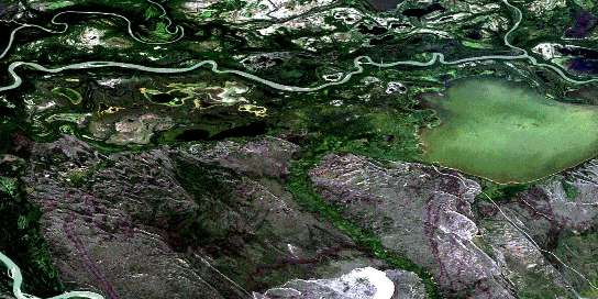 Air photo: Richardson Lake Satellite Image map 074L06 at 1:50,000 Scale