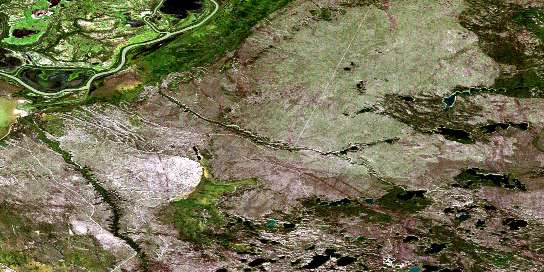 Air photo: Keane Creek Satellite Image map 074L07 at 1:50,000 Scale