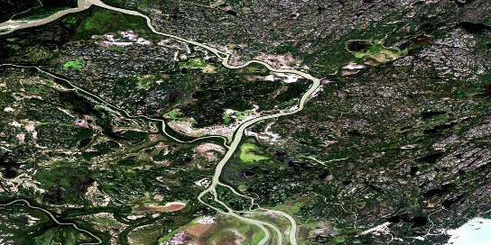 Air photo: Riviere Des Rochers Satellite Image map 074L14 at 1:50,000 Scale