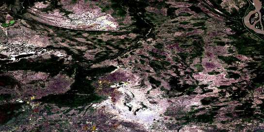 Air photo: Caribou Islands Satellite Image map 074M12 at 1:50,000 Scale