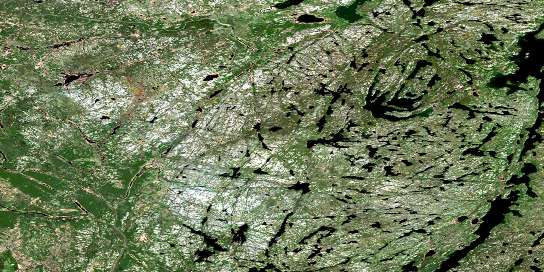 Tulip Lake Satellite Map 074M14 at 1:50,000 scale - National Topographic System of Canada (NTS) - Orthophoto