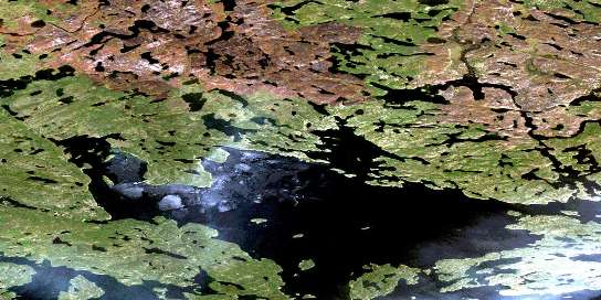 Air photo: Zin Bay Satellite Image map 074N14 at 1:50,000 Scale