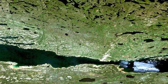Air photo: Fond-Du-Lac Satellite Image map 074O06 at 1:50,000 Scale