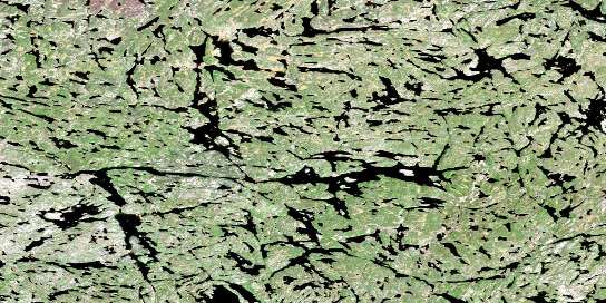 Forsyth Lake Satellite Map 074O11 at 1:50,000 scale - National Topographic System of Canada (NTS) - Orthophoto