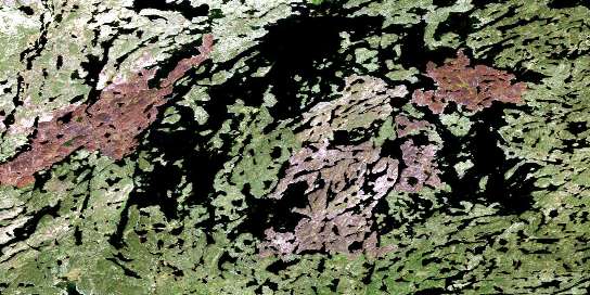 Scott Lake Satellite Map 074O16 at 1:50,000 scale - National Topographic System of Canada (NTS) - Orthophoto