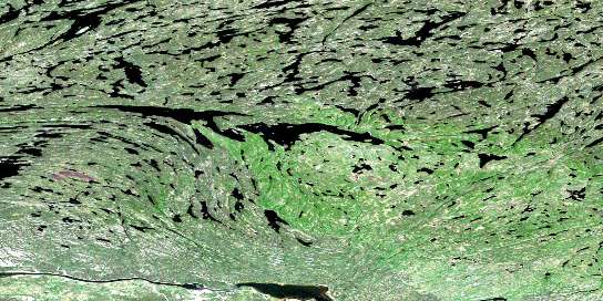 Air photo: Clut Lakes Satellite Image map 074P05 at 1:50,000 Scale